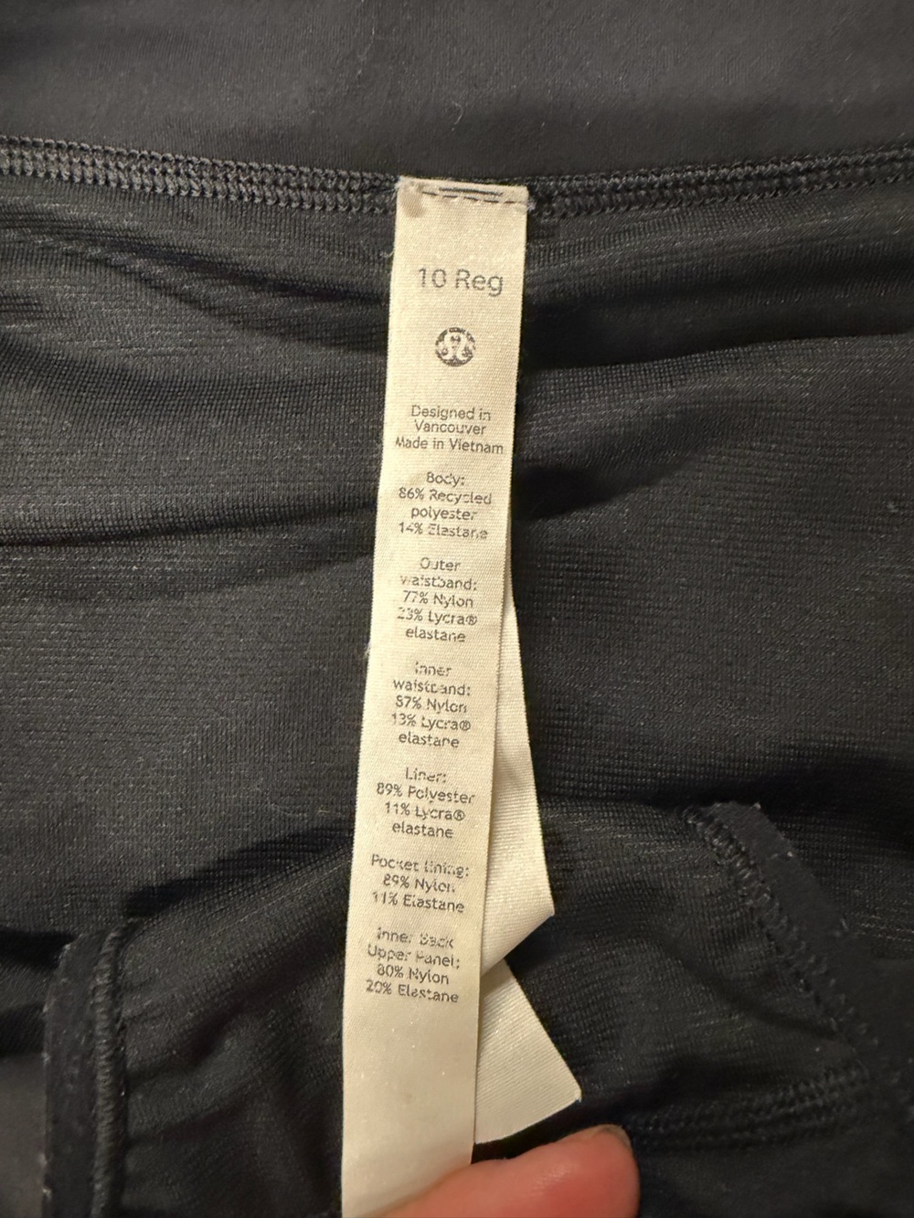 lululemon athletica Black Women's Athletic Running Shorts-10 - Picture 2 of 8